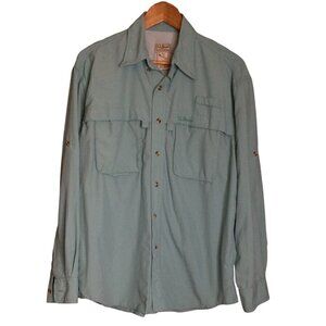L.L.Bean Mens M Button Down Shirt Lightweight Outdoor Fishing Camping